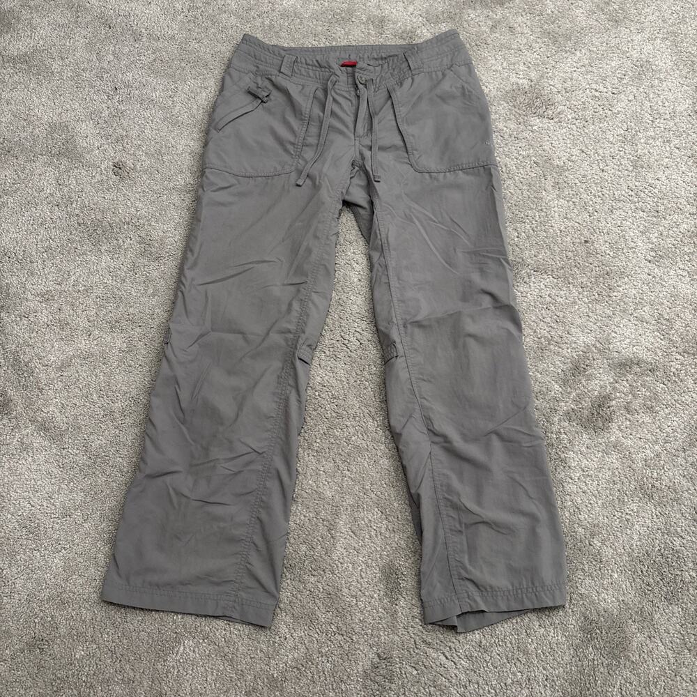 The North Face Pants Women 8 Gray Hiking Outdoors Nylon Roll Up
